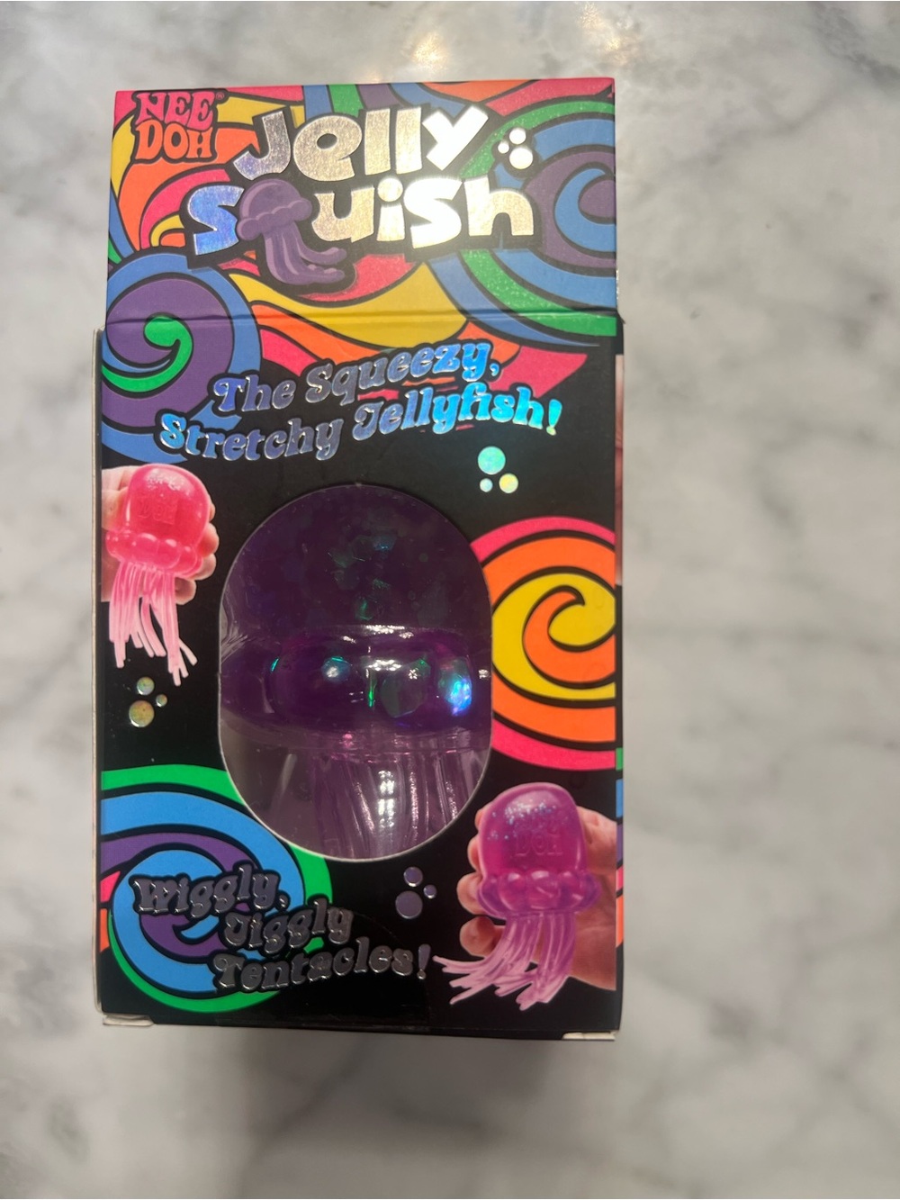 Nee doh Jelly Squish Purple Jellyfish Squishy Toy - Picture 4 of 5